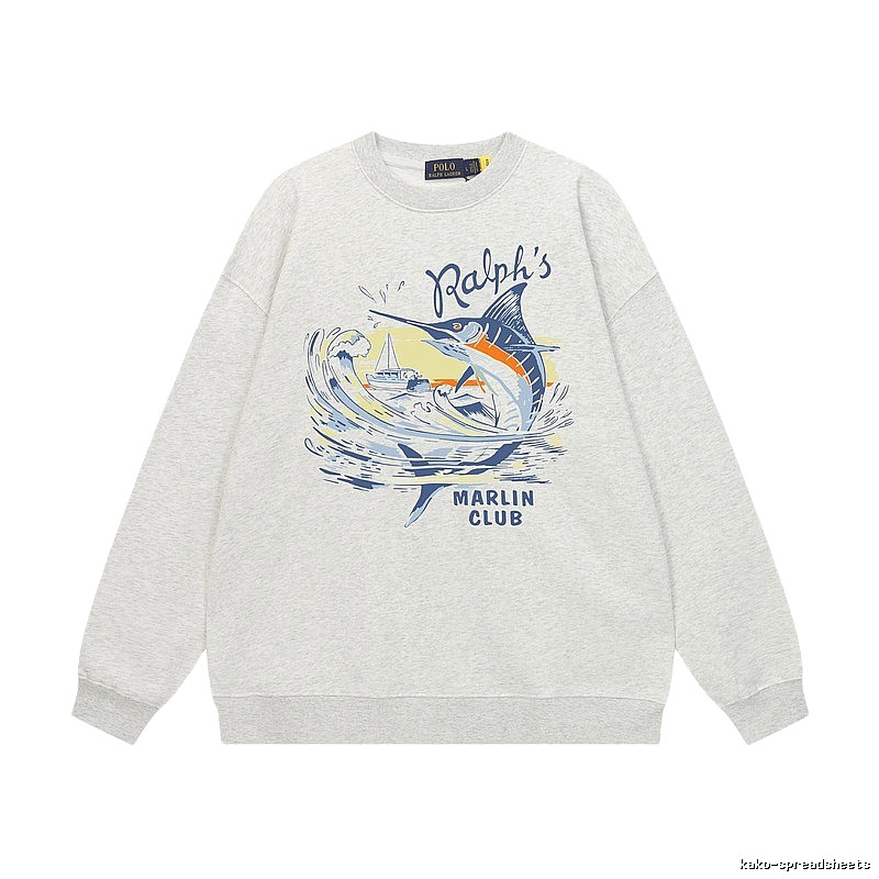 Ralph Lauren Marin Club Light Grey Sweatshirt