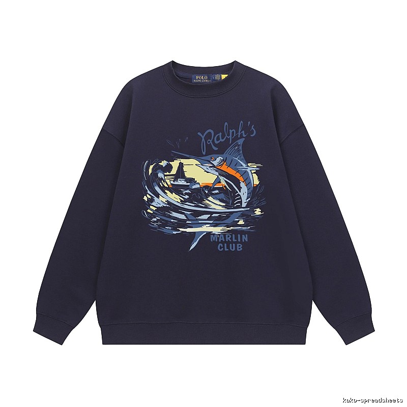 Ralph Lauren Marin Club Navy Blue Sweatshirt
