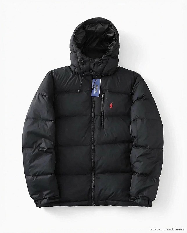 Ralph Lauren Polo Black Trendy Brand Down Jacket