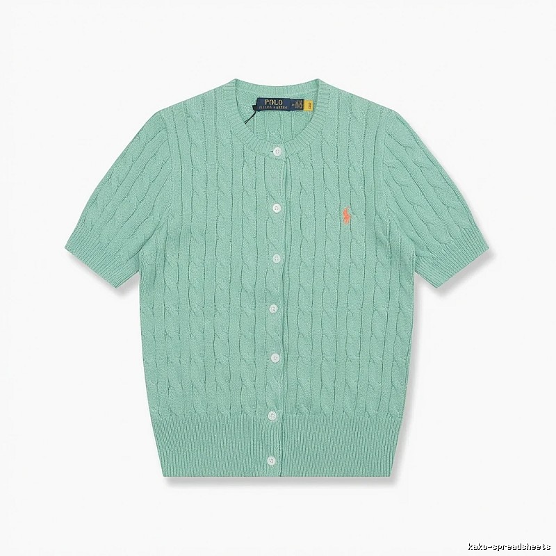 Ralph Lauren Polo light green knitted cardigan