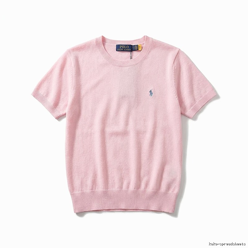 Ralph Lauren Polo pink trendy brand short-sleeve shirt