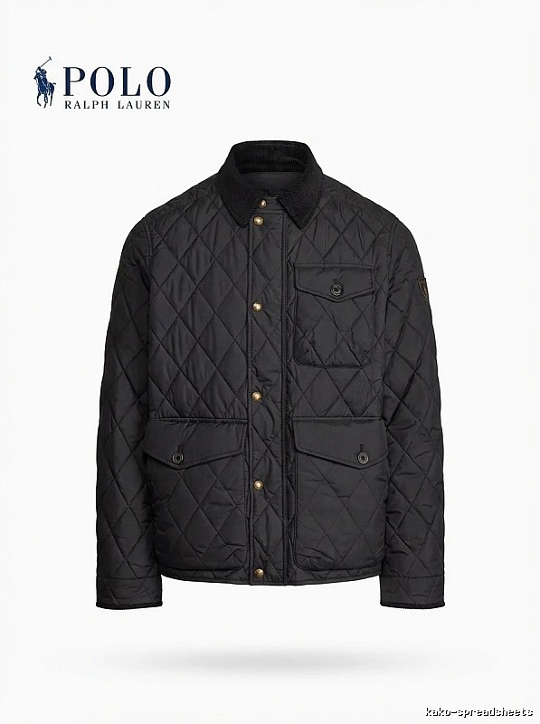 Ralph Lauren Polo Series Black Quilted Cotton Jacket