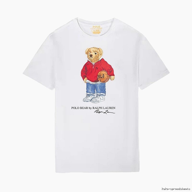 Ralph Lauren Teddy Bear Series White T-shirt