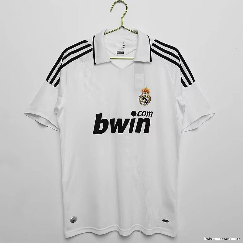 Real Madrid Patterned Retro Teka soccer jersey White Retro Football with Polished Detail