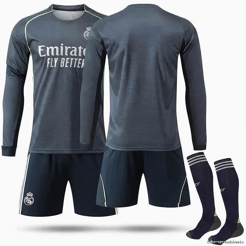 Real Madrid sporty gray suit