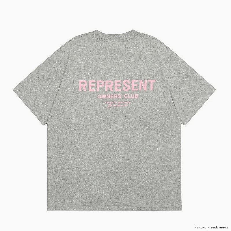 Represent Gray Style 868 Owners Club T-Shirt Layered Outfit Logo