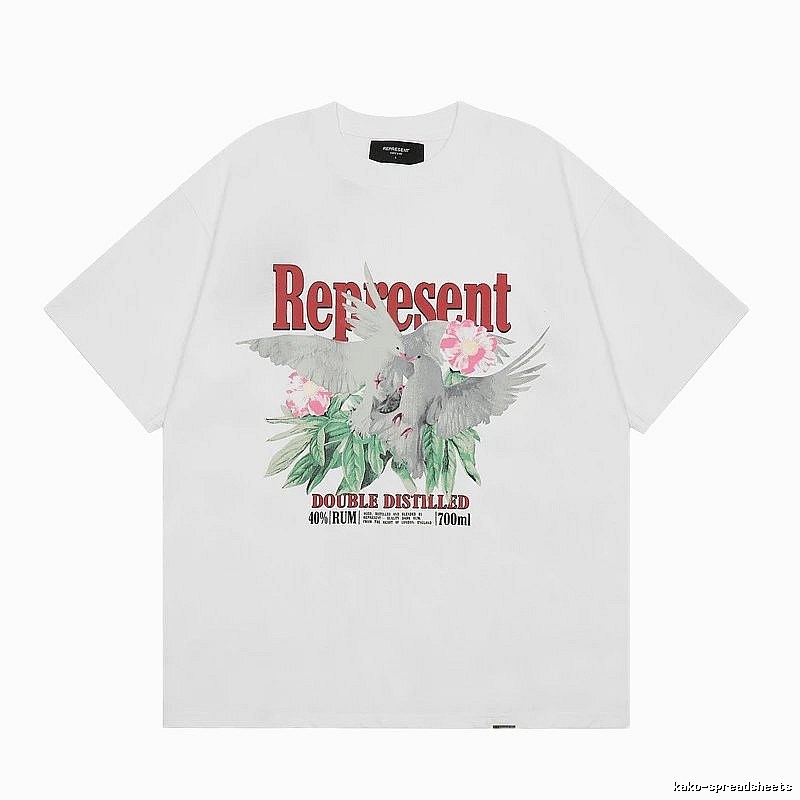 Represent Pigeon Vintage Style White T-shirt