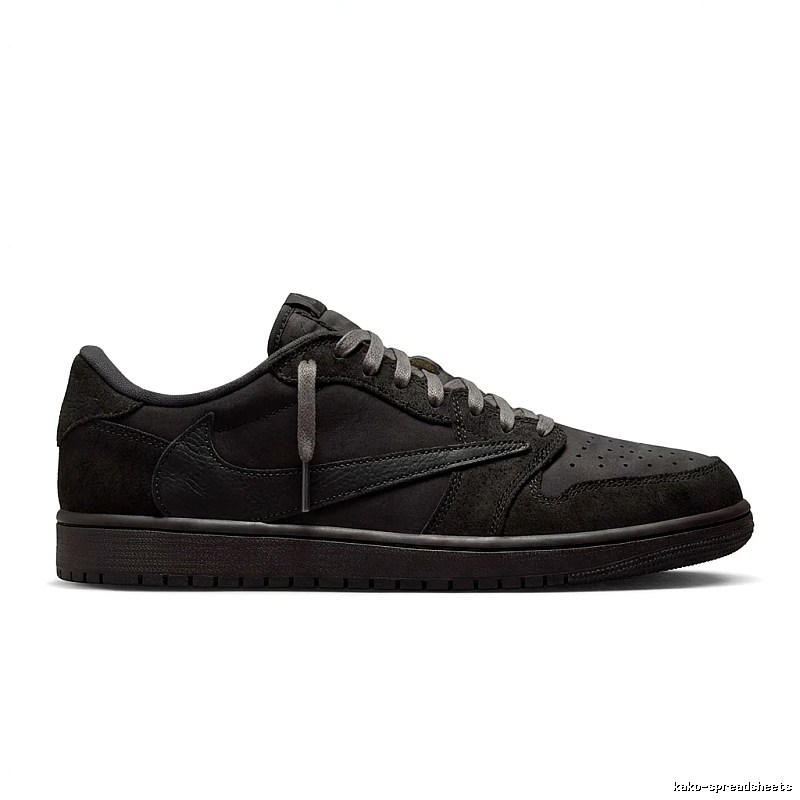 Retro-style black Jordan AJ1 shoes
