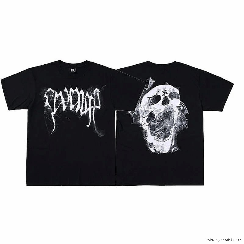 Revenge Black Skull Graphic T-Shirt Weekend Wear