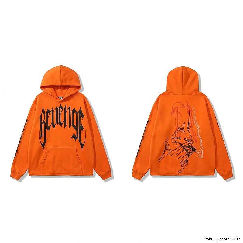Revenge dark style orange hoodie
