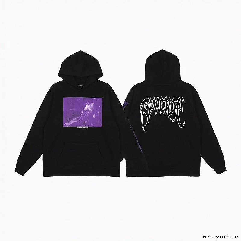 Revenge dark-style purple hoodie