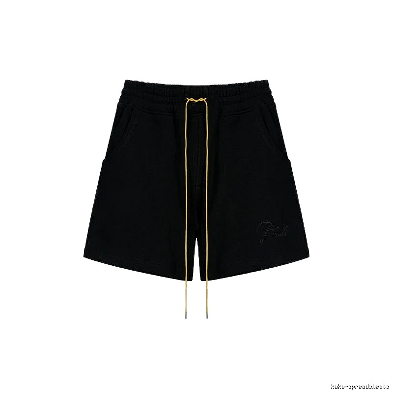 RHUDE minimalist black shorts