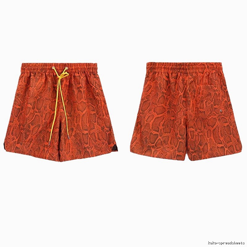 RHUDE Snake Pattern Retro Shorts