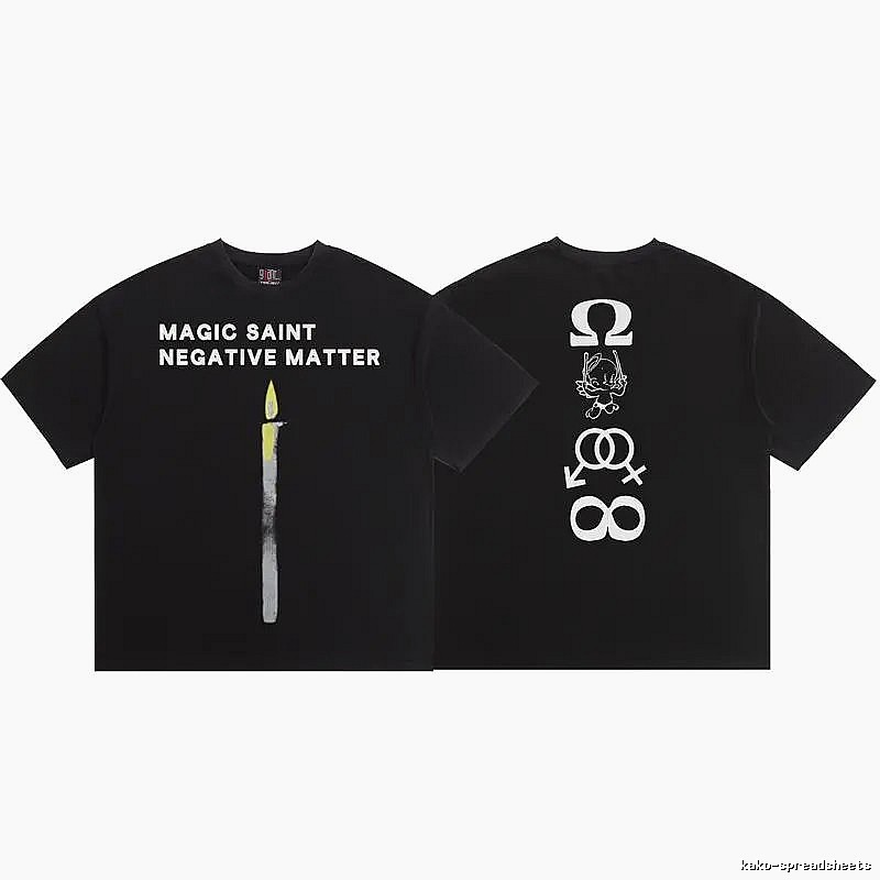 SAINT Magic Collection Street Style Black T-Shirt