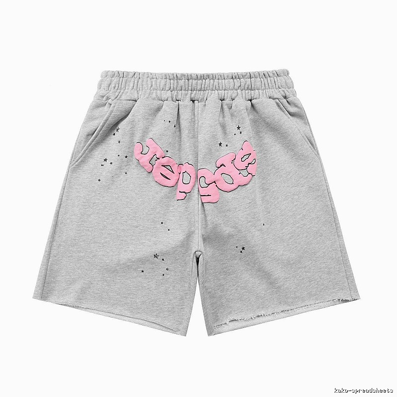 Shorts with Sp5der letter print style