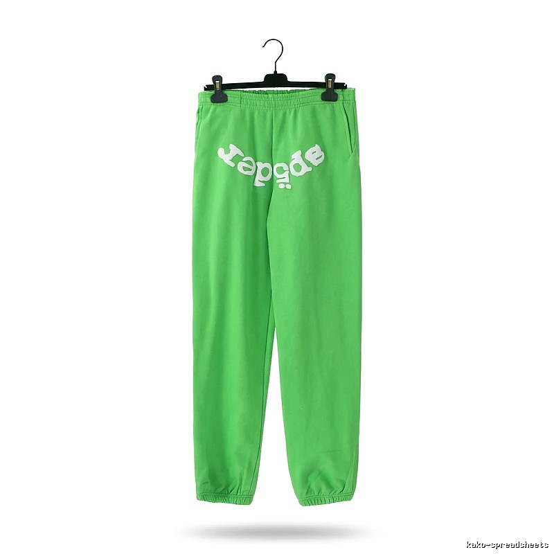 Sp5der Fluorescent Green Trendy Pants