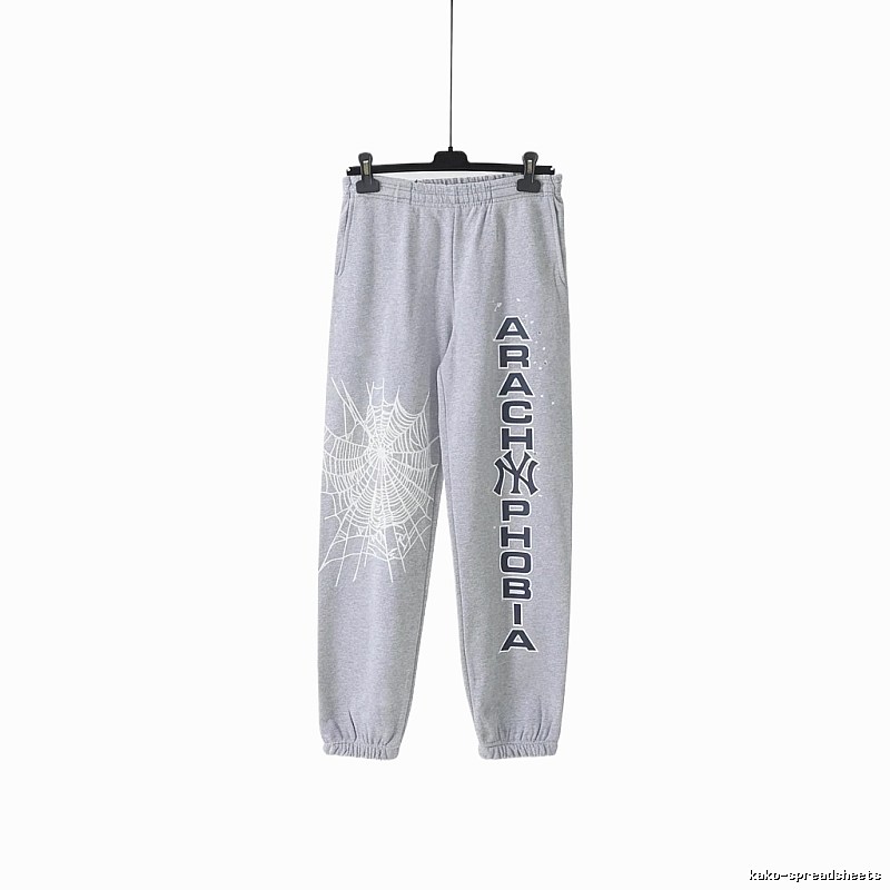 Sp5der Grey Trendy Sweatpants
