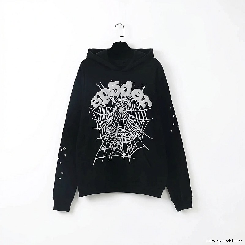Sp5der Spider Print Black Sweatshirt