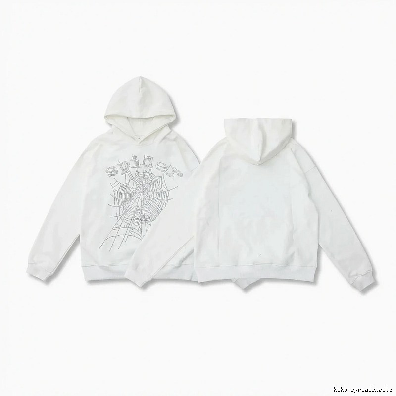 Sp5der Spider Series White Streetwear Sweatshirt