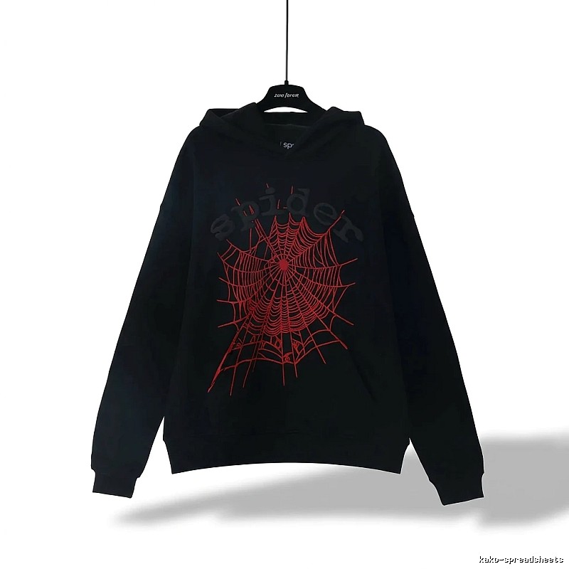 Sp5der Spider Web Trendy Cool Black Sweatshirt
