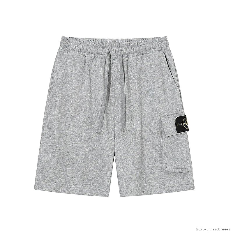 Stone Island Casual Workwear Style Gray Sweat Shorts