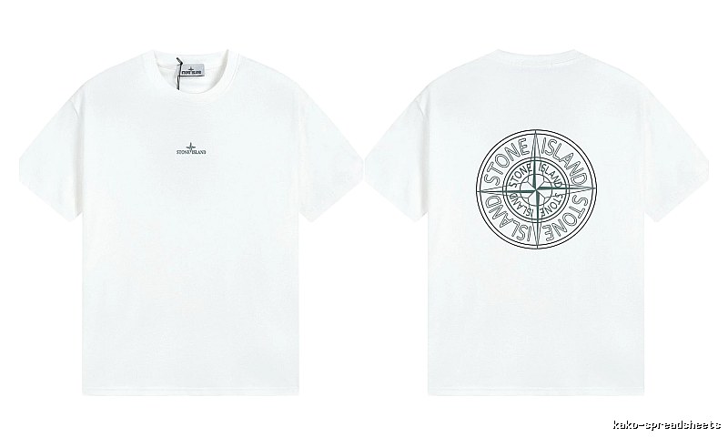 Stone Island Compass Series Street Style White T-Shirt
