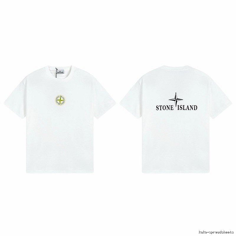 Stone Island Compass Series Street Style White T-Shirt