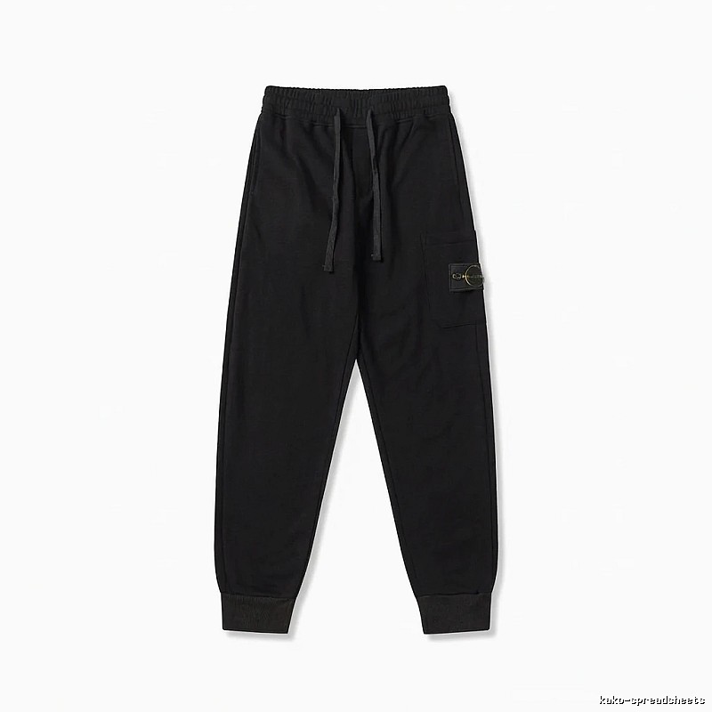 Stone Island workwear-style black sweatpants