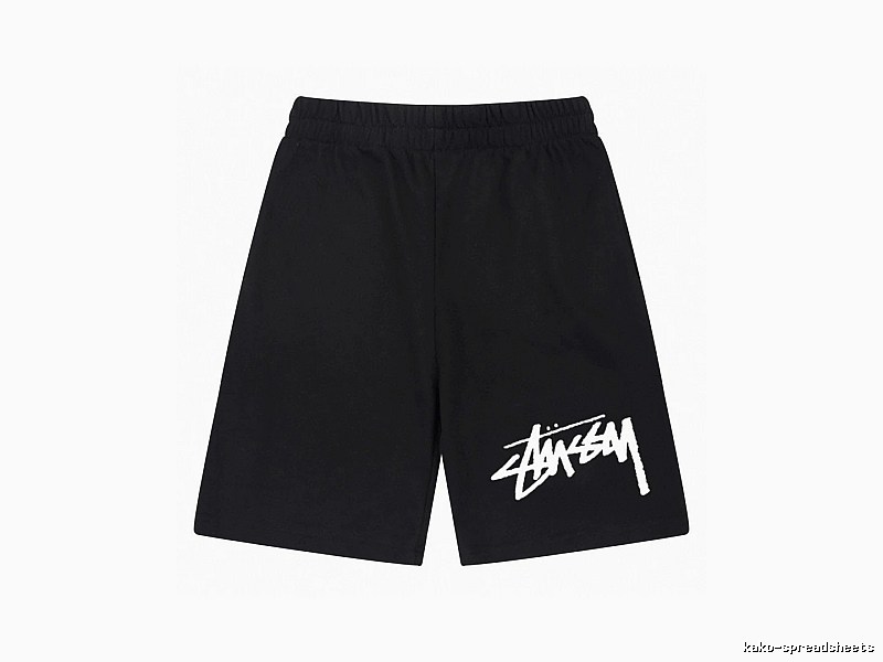 Stussy basic black shorts
