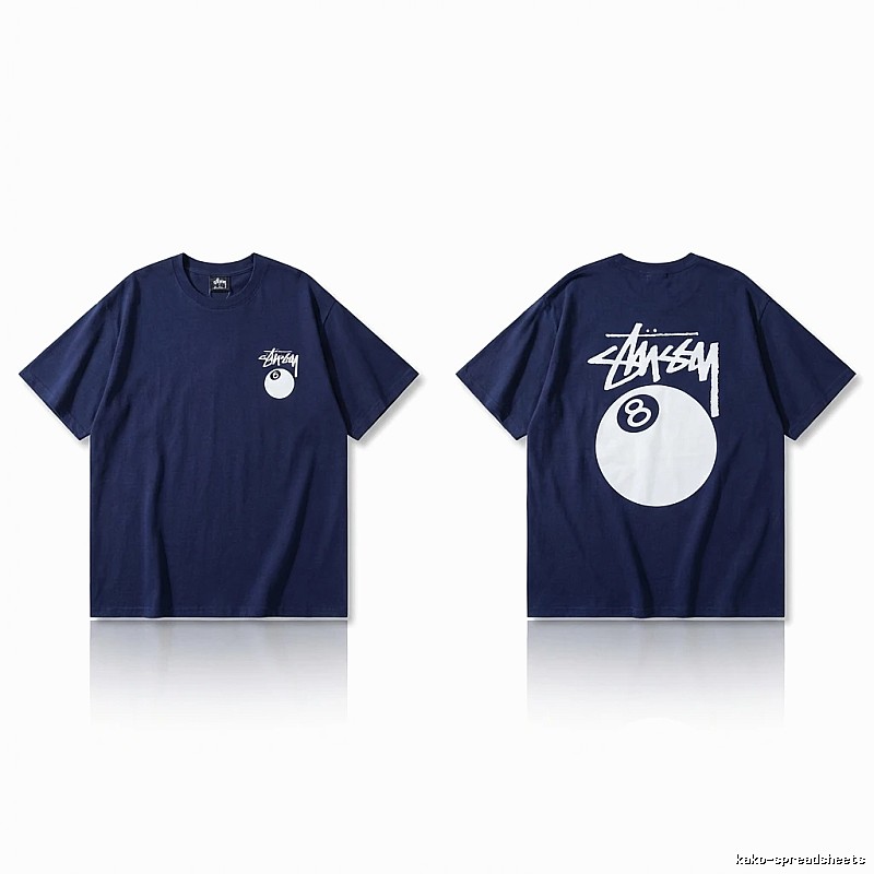Stussy Billiards Element Minimalist Style T-shirt