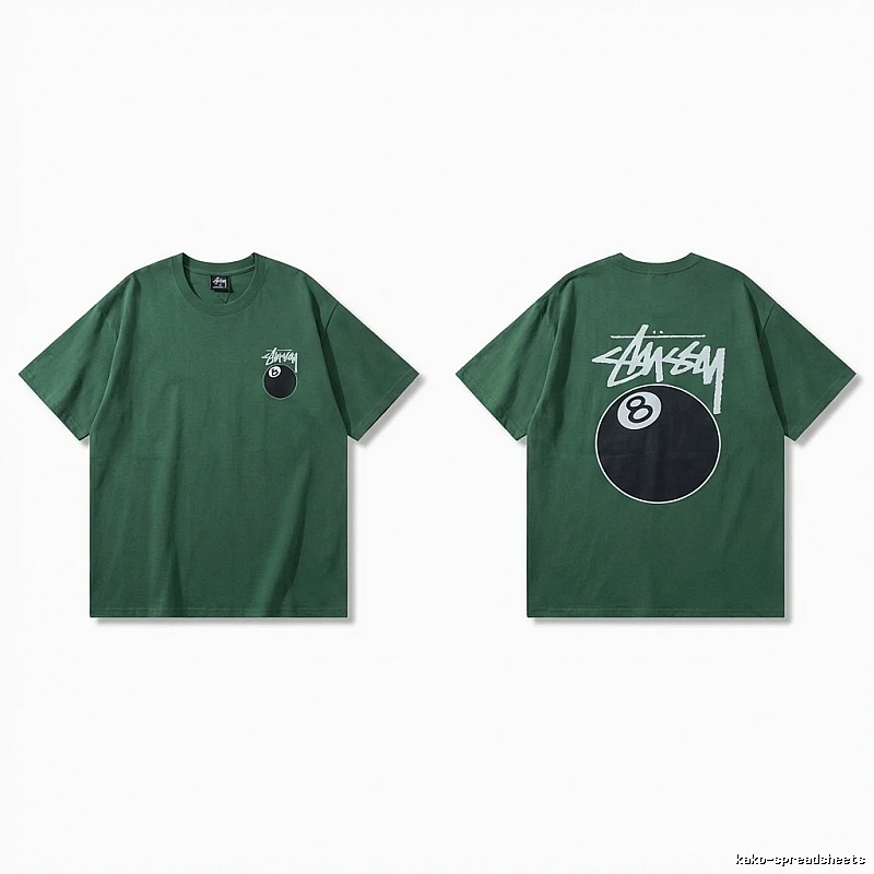 Stussy Black Eight Series Trendy and Cool Style T-shirt
