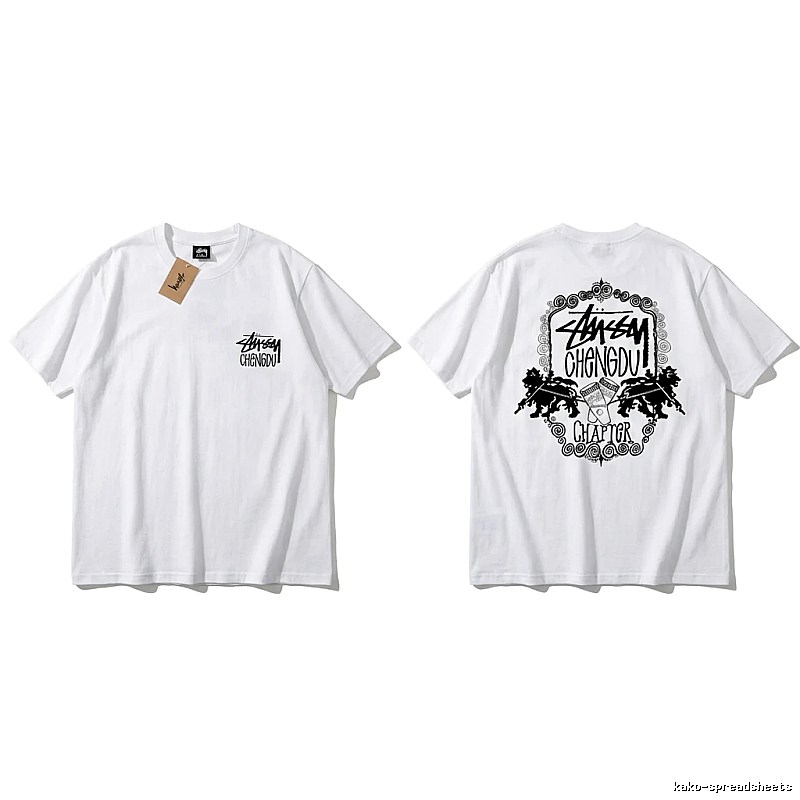Stussy Chengdu Series Simple White T-shirt