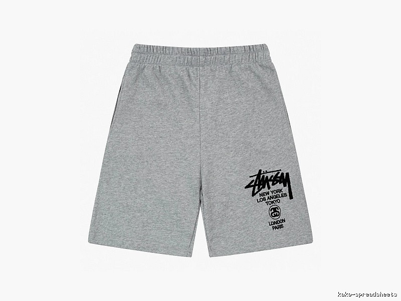 Stussy classic casual gray shorts