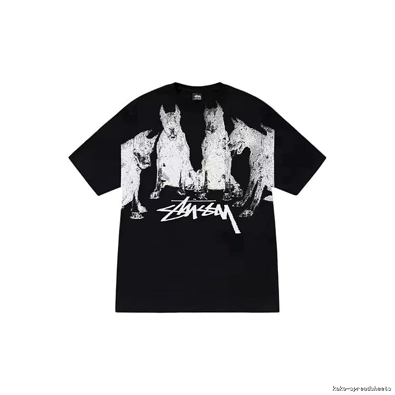 Stussy Classic Graphic T-shirt Black White Stussy for Daily Styling