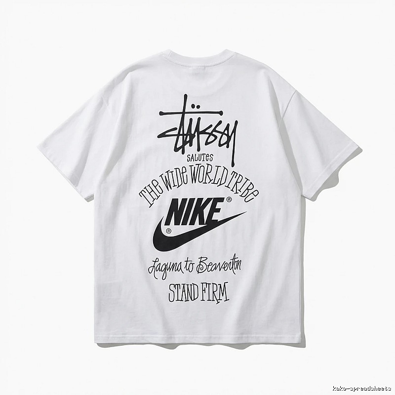 Stussy Co-branded Simple White T-shirt
