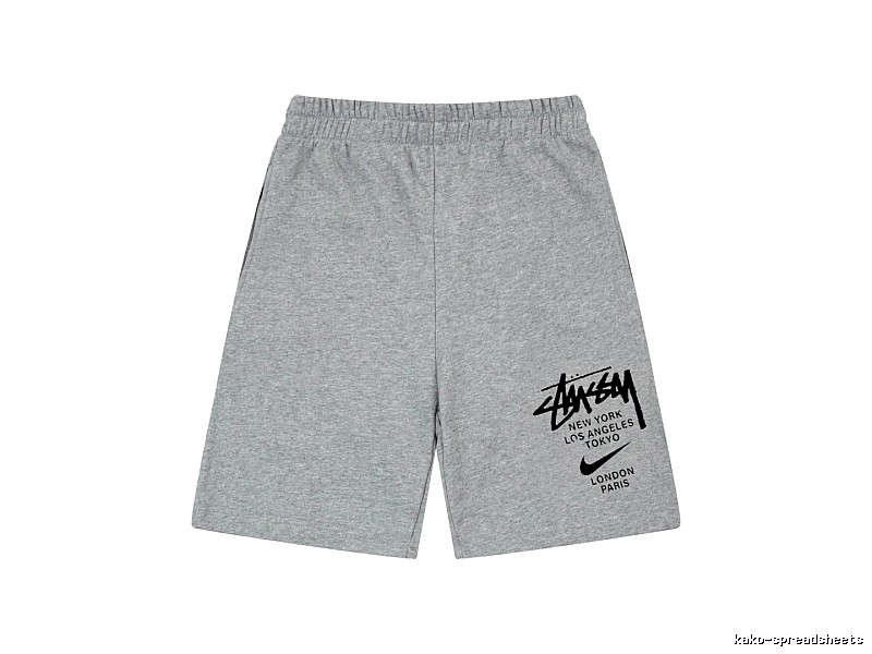 Stussy Co-branded Sporty Grey Shorts