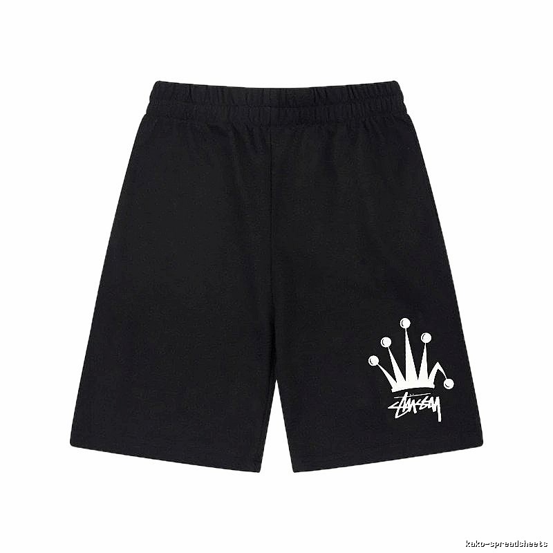 Stussy Crown Trendy Cool Black Shorts