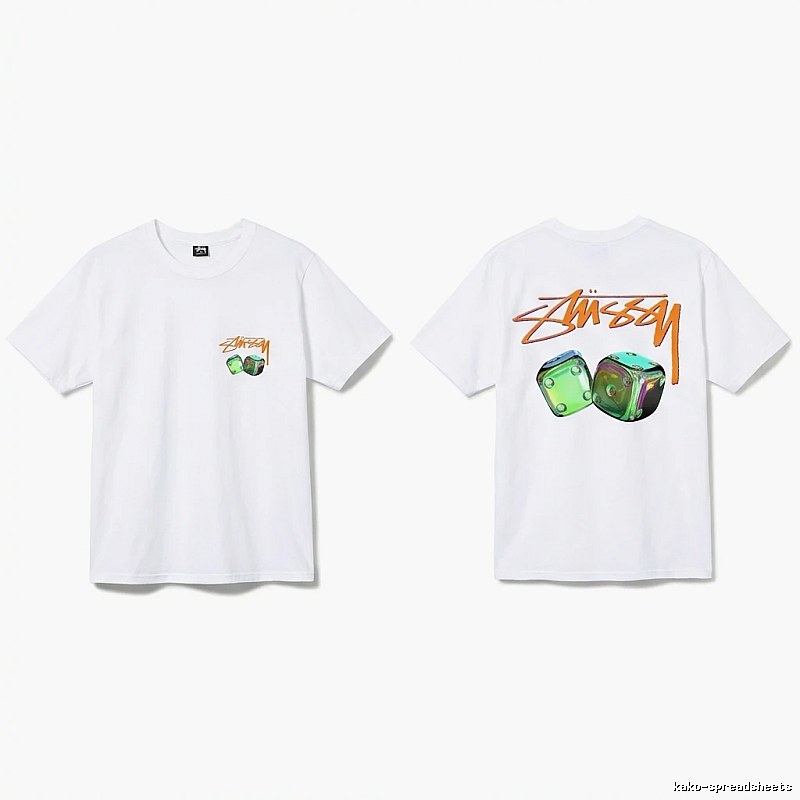 Stussy Dice Print Style White T-shirt