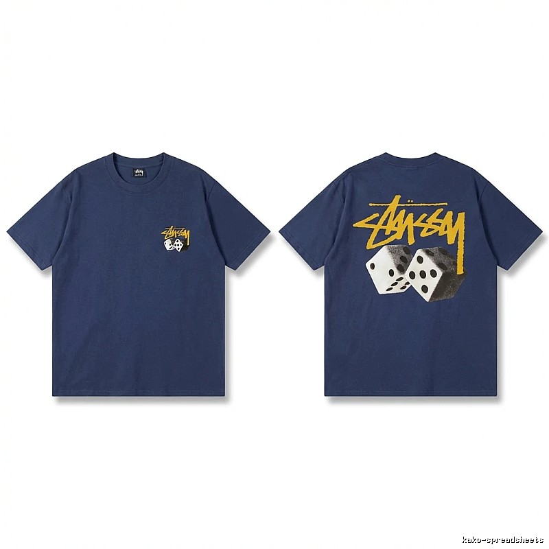 Stussy Dice Series Dark Blue T-shirt