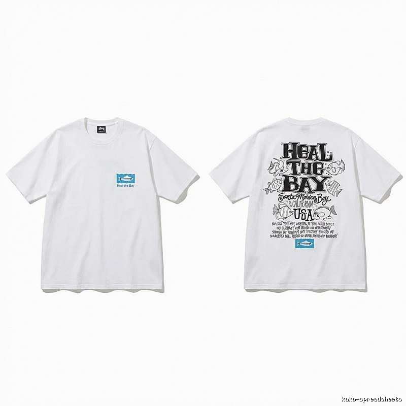 Stussy Healing Bay Collection White Short-sleeve Shirt