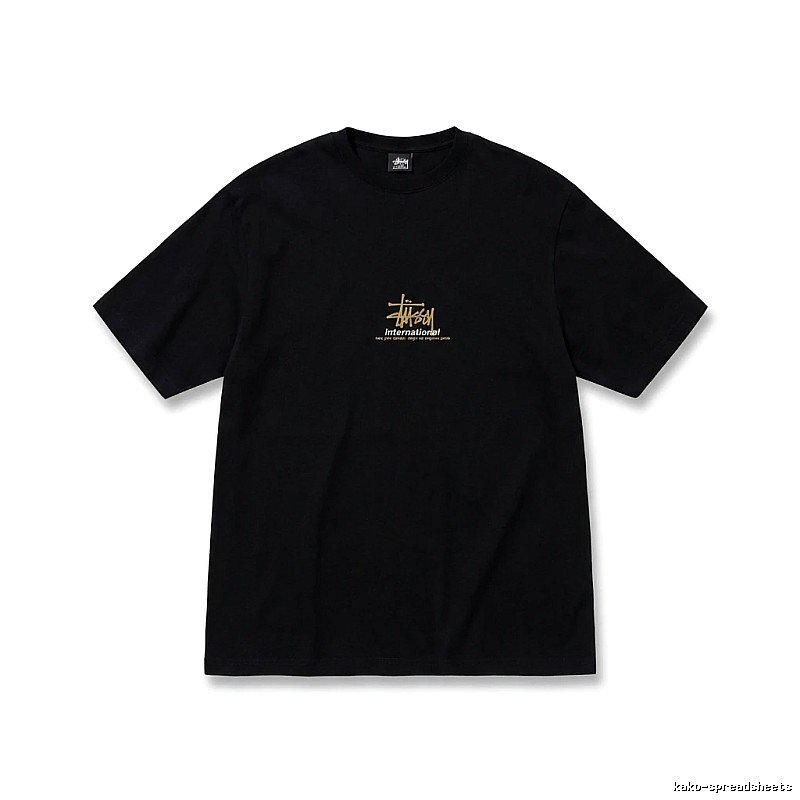 Stussy International Style Black T-shirt