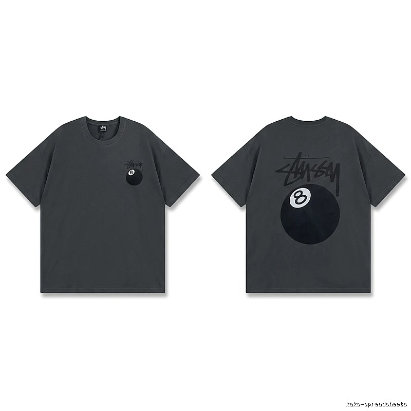 Stussy No.8 Retro Black T-shirt