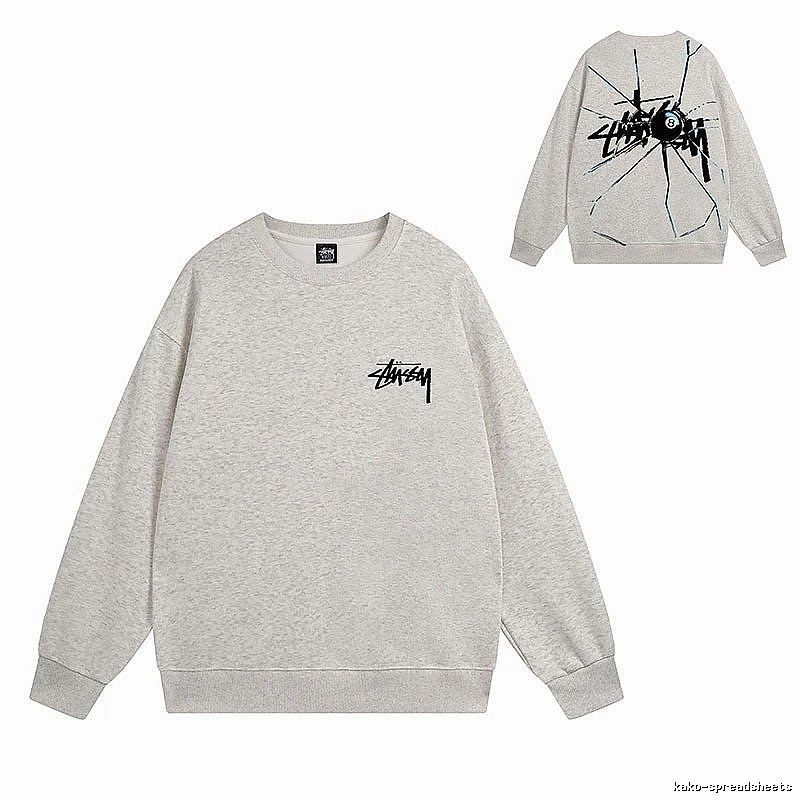Stussy Oatmeal Style 536 Graphic SweatShirt Weekend Wear