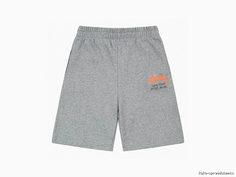Stussy street-style grey shorts