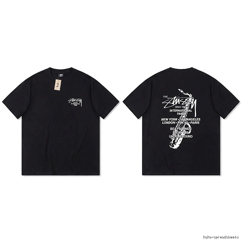 Stussy trendy and cool style black T-shirt