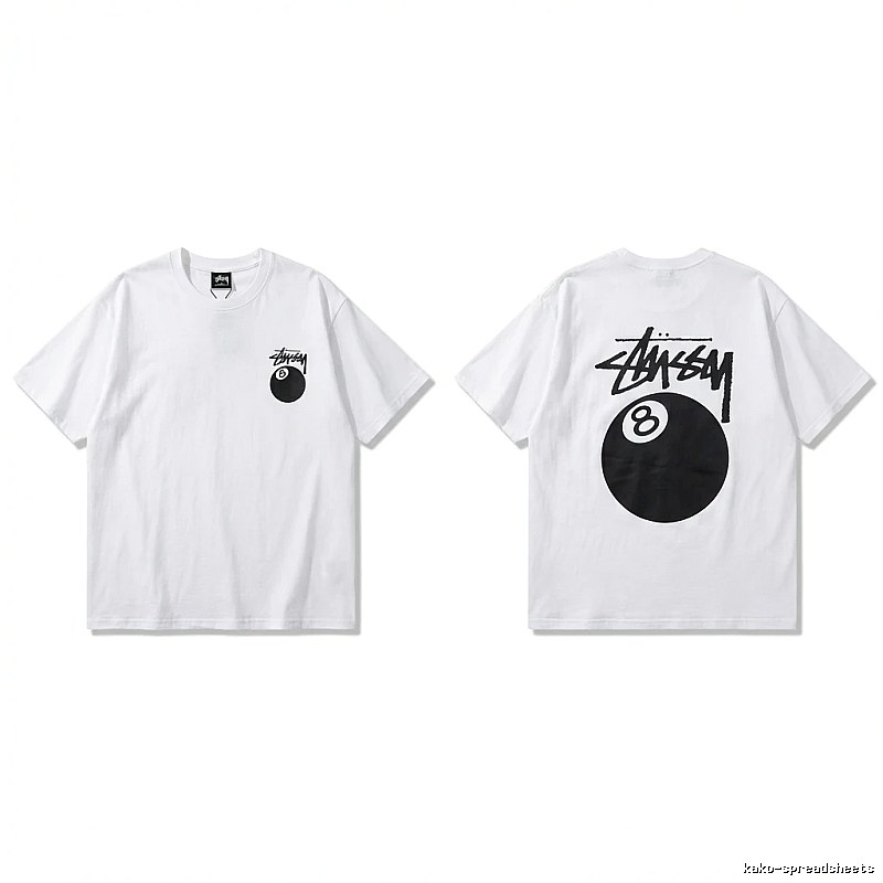 Stussy trendy style white T-shirt