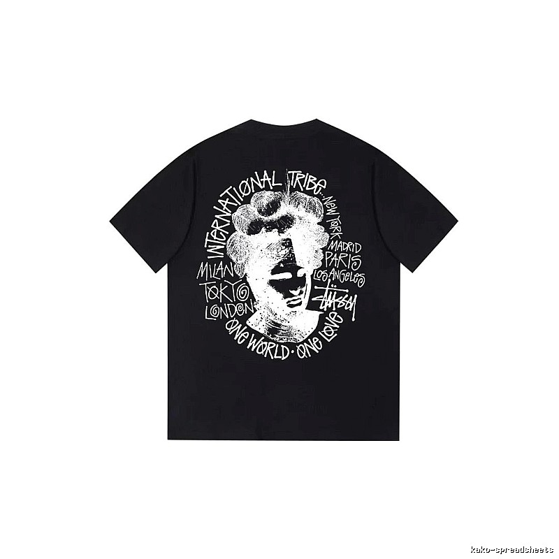 Stussy Weekend Graphic T-shirt Black White Stussy for Seasonal Looks