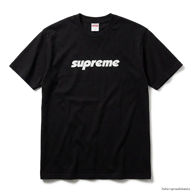 Supreme basic black T-shirt