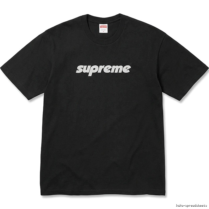 Supreme basic simple black T-shirt