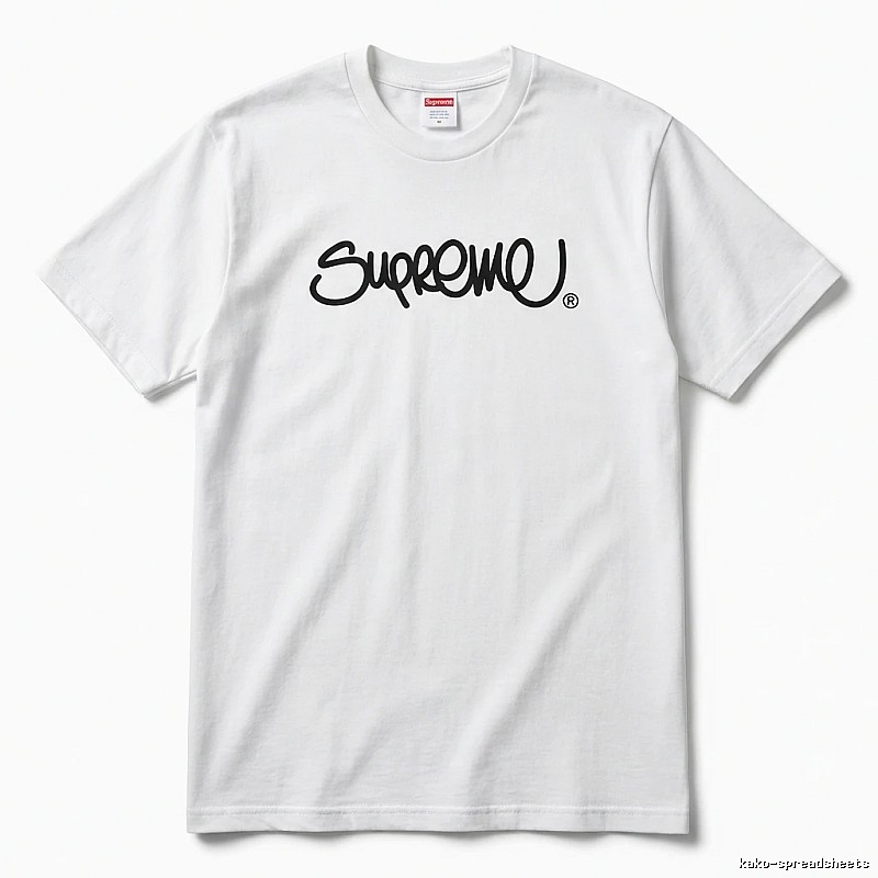 Supreme basic white T-shirt